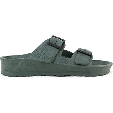 Hygear Men's Sharpy Olive Green Slippers_7 UK (HG-GE-1005)