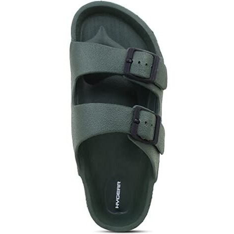 Hygear Men's Sharpy Olive Green Slippers_7 UK (HG-GE-1005)