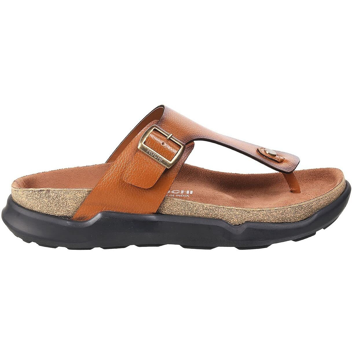 Mochi Men's Tan Stylish Comfort Sandals UK/8 EU/42 (16-753)