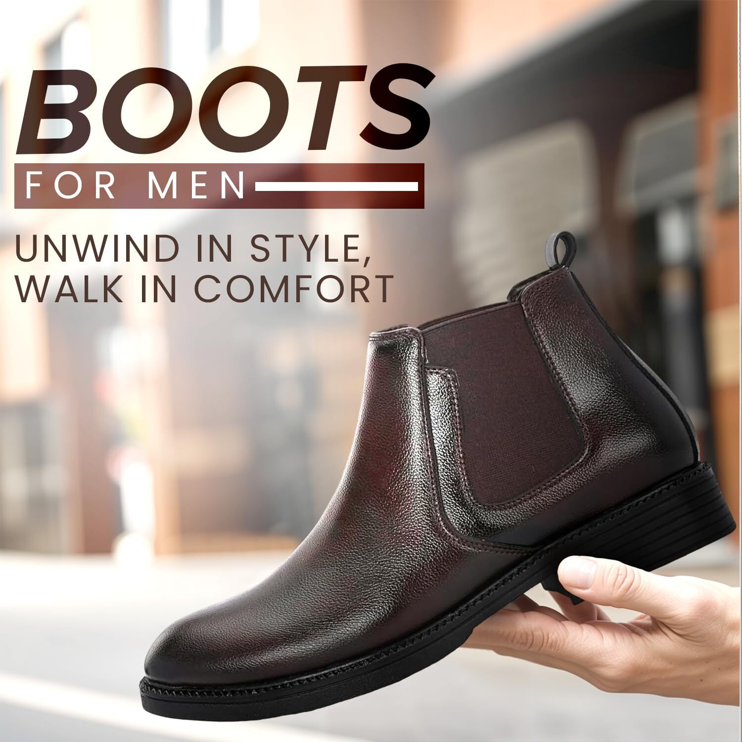 STANPHORD Men's Pinnacle Pulse Brown Boots_9 UK (TPSL S15)