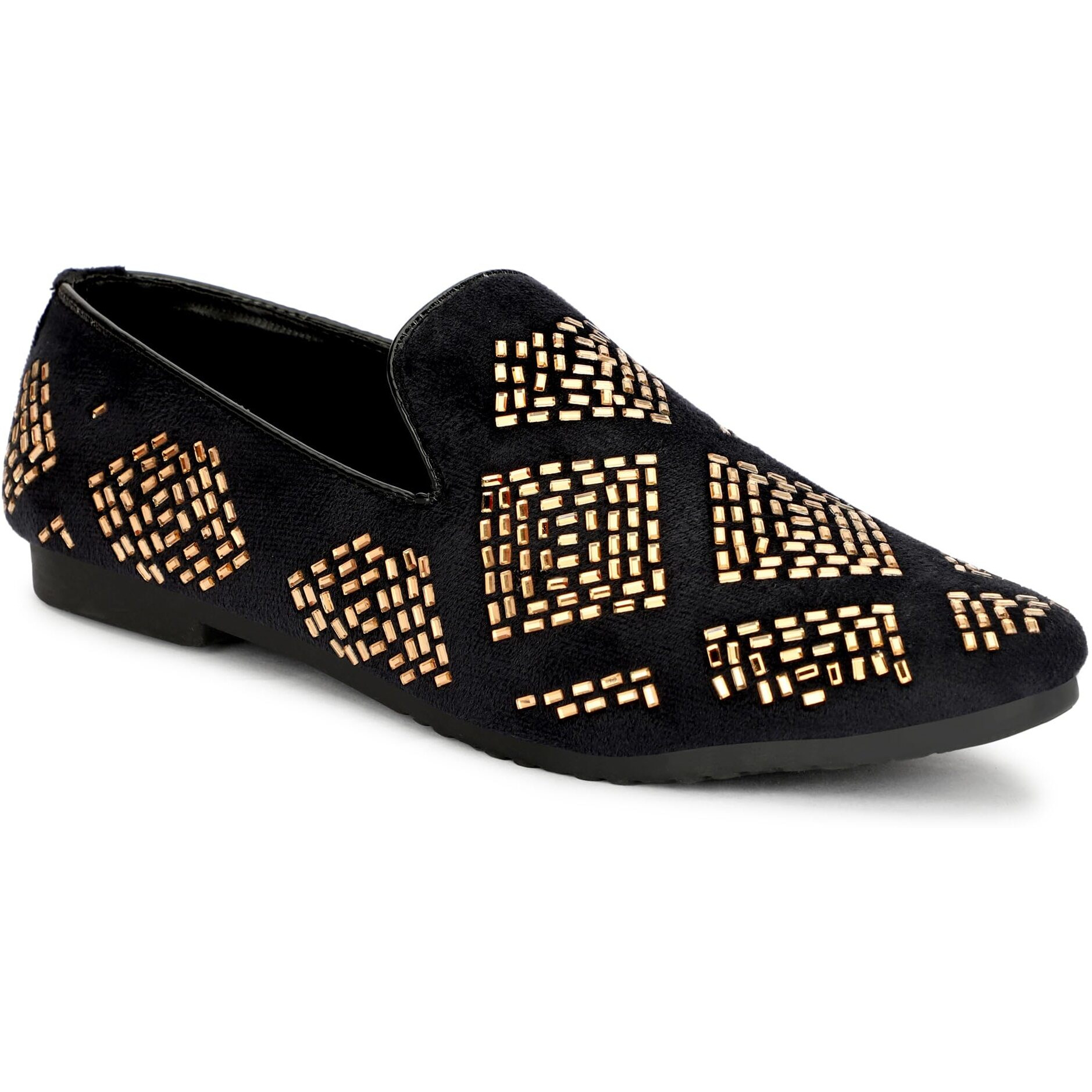 LEE Greem Men's Velvet Slip On Stylish Mojari LG_1903_Copper_9