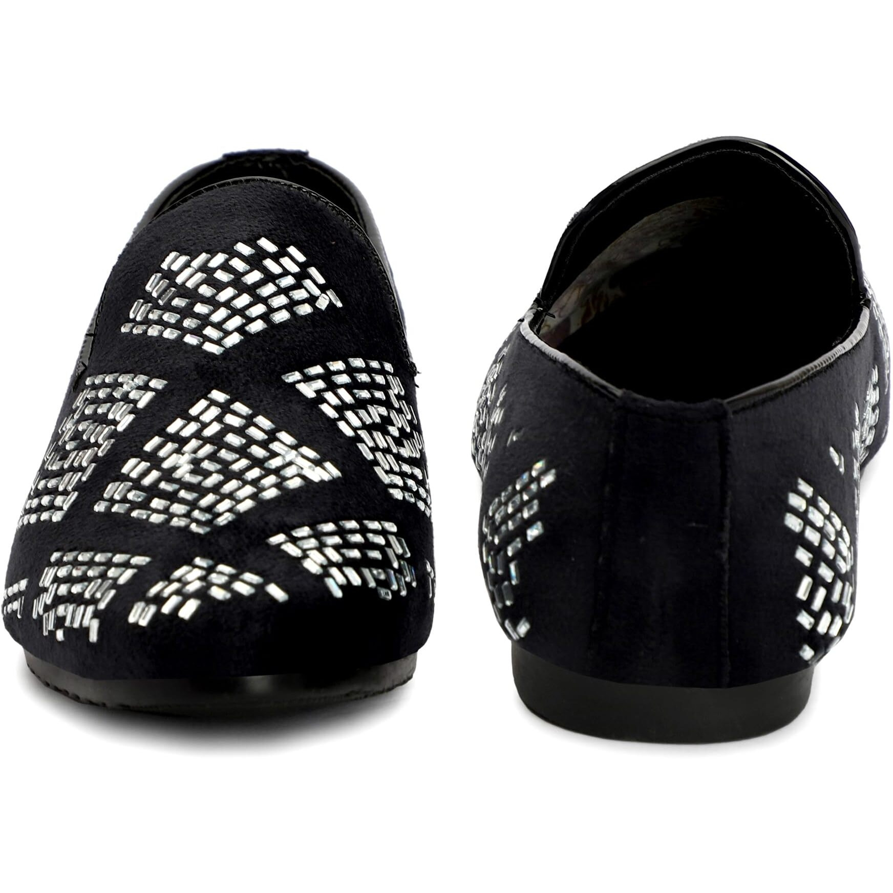 LEE Greem Men's Velvet Slip On Stylish Mojari LG_1903_Silver_9