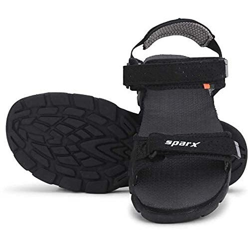 SPARX Men's Black Grey Sport Sandal (SS-119)