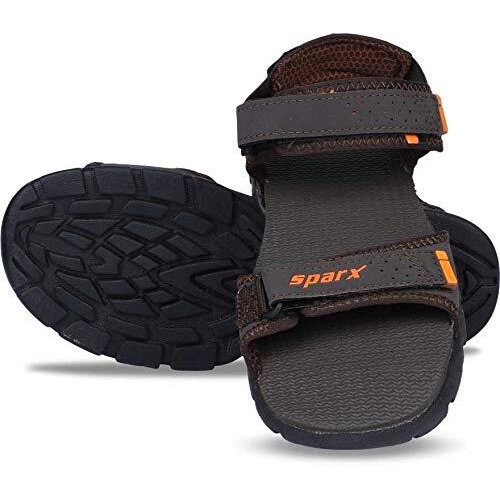 SPARX Men's Brown Orange Sport Sandal (SS-119)