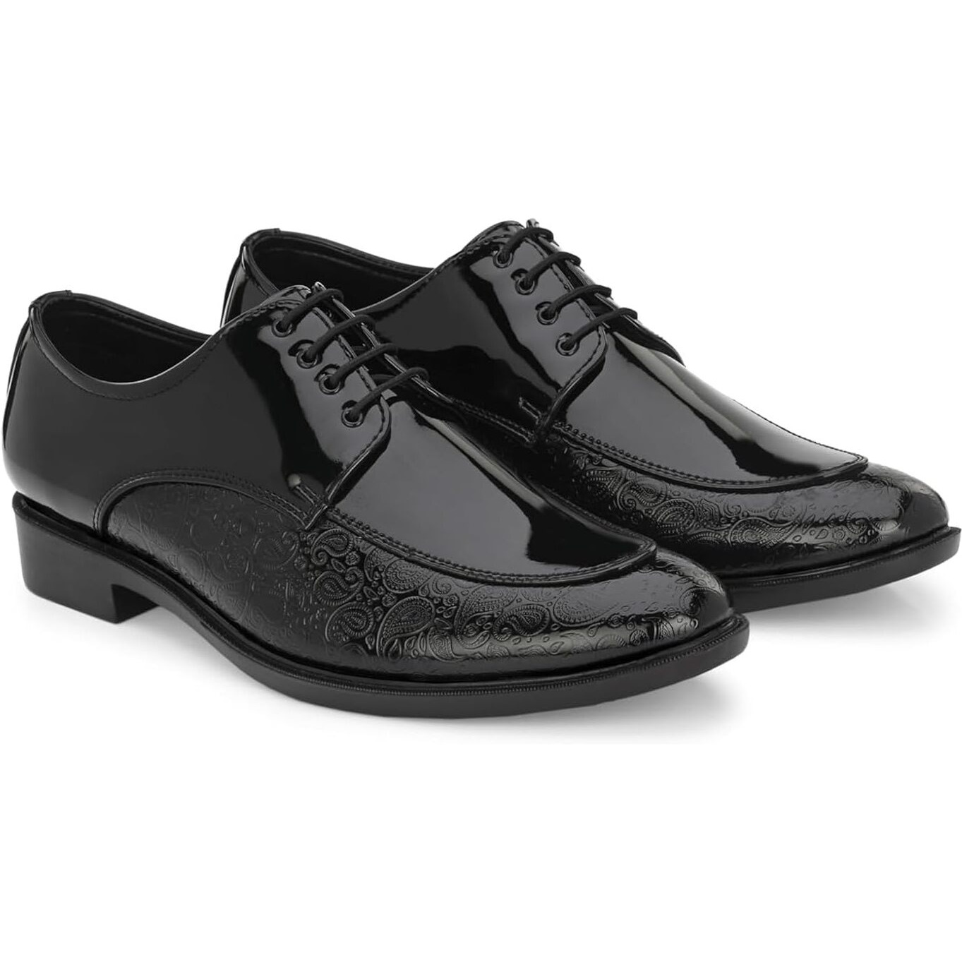 STANPHORD Men's Adventurer Black Formal Shoes_10 UK (TPAL 7222)