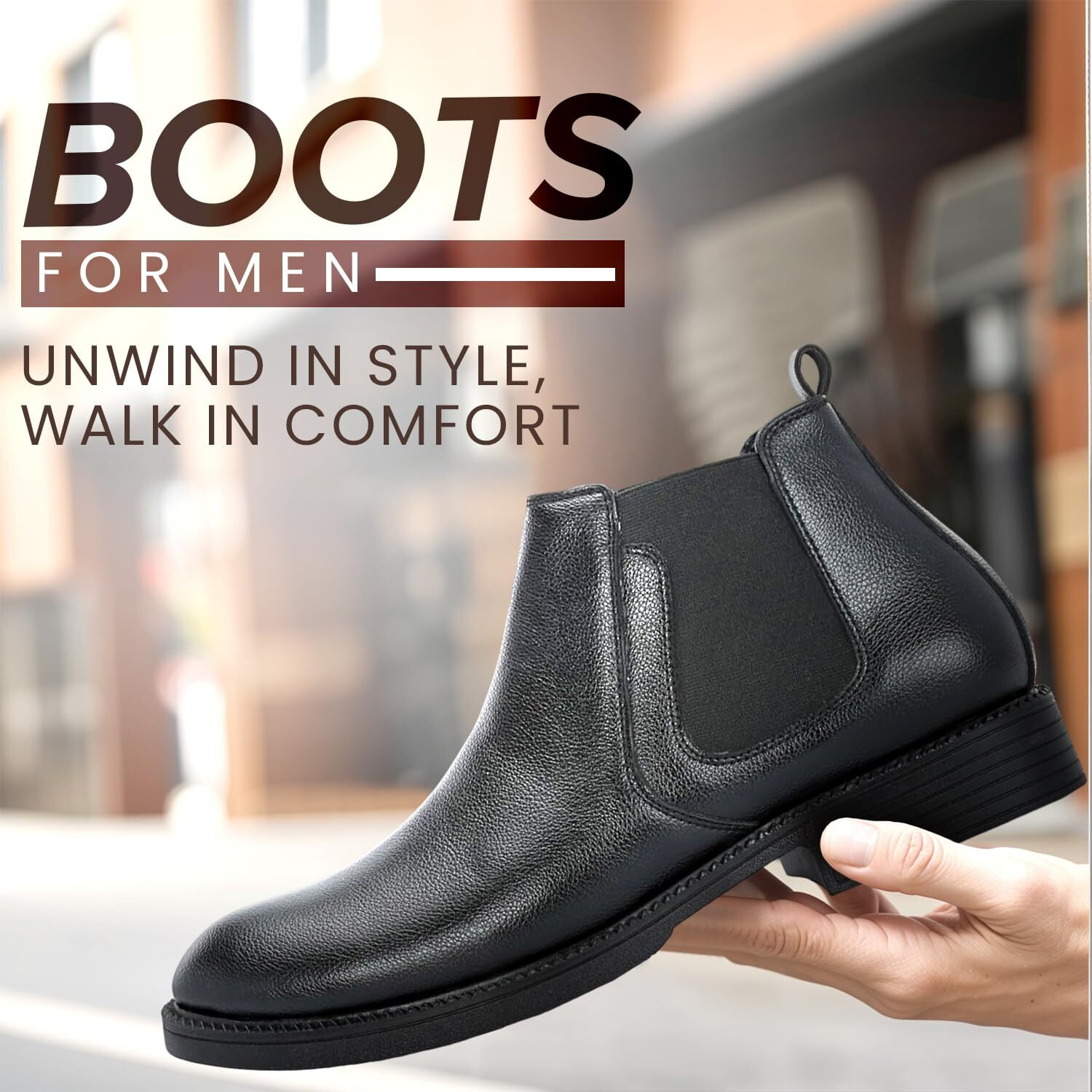 STANPHORD Men's Pinnacle Pulse Black Boots_9 UK (TPSL S15)