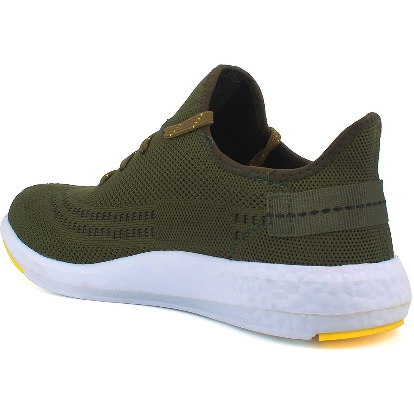 Sparx Mens Sm-482 Dark Olive Yellow Running Shoe - 9 UK (SM482OLYL008)