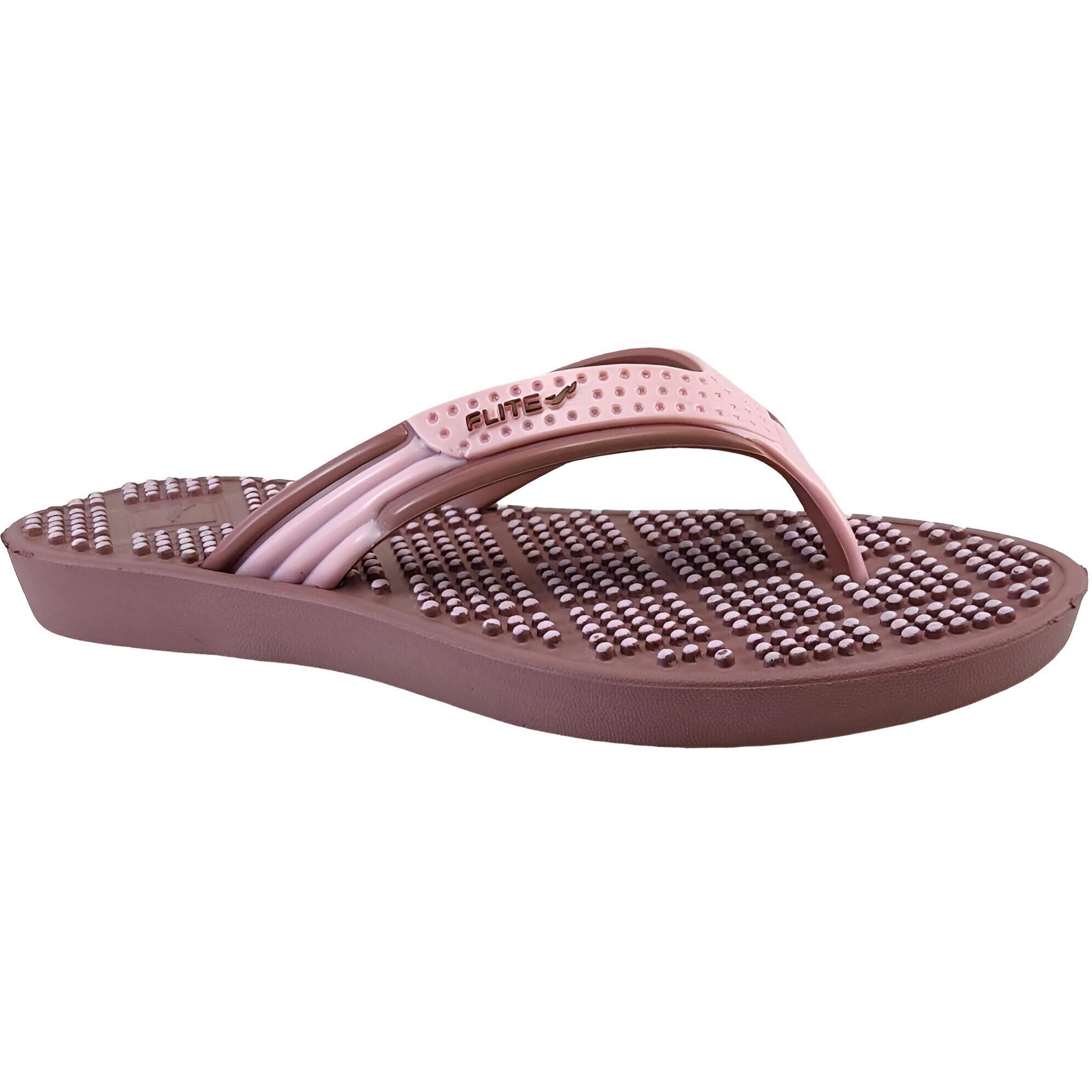 FLITE Women's Daily USe Slippers || Flip flop for Girls || Slip-Resistant Slippers for Women (Purple, 8)