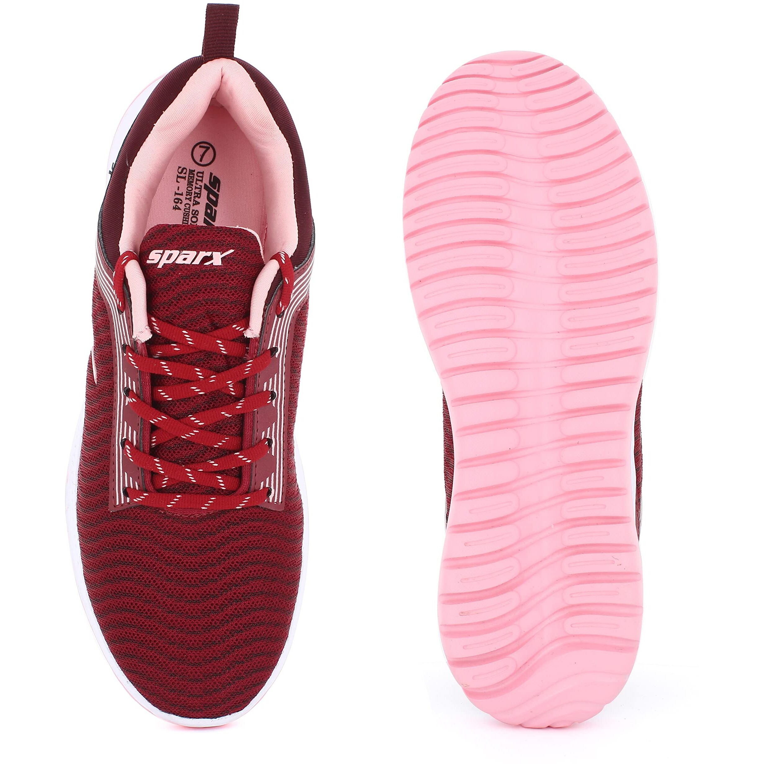 SPARX Womens SL 164 | Enhanced Durability & Soft Cushion | Pink Walking Shoe - 5 UK (SL 164)