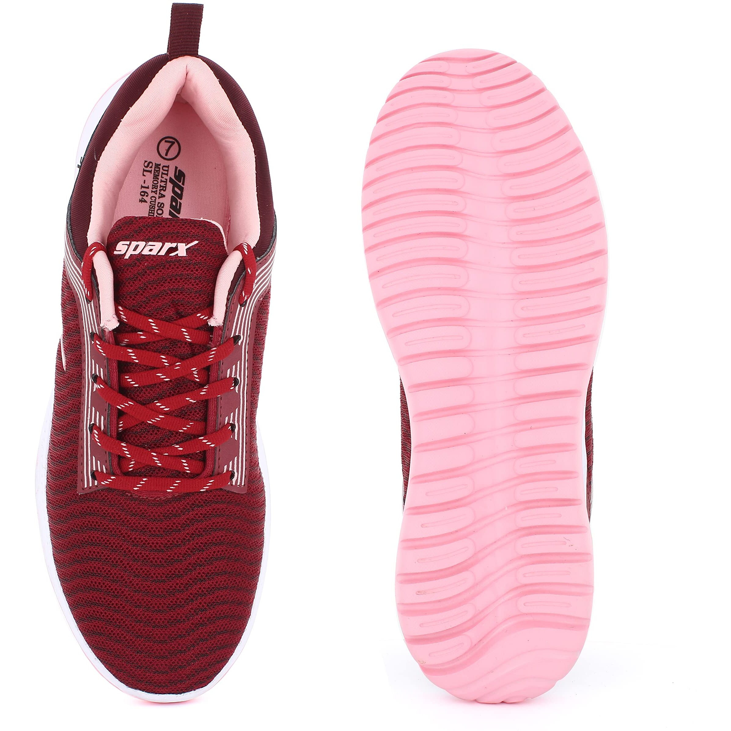 Sparx Womens SL 164 | Enhanced Durability & Soft Cushion | Pink Walking Shoe - 7 UK (SL 164)