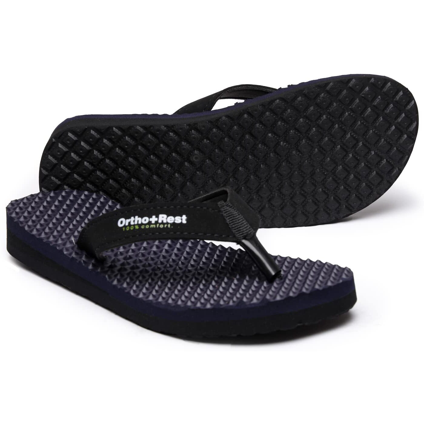 Ortho + Rest Extra Soft Comfort Ortho Slippers for Women Orthopedic Doctor Ladies Chappal Casual Flip Flops Girl Footwear For Home Daily Use (Blue, numeric_7)