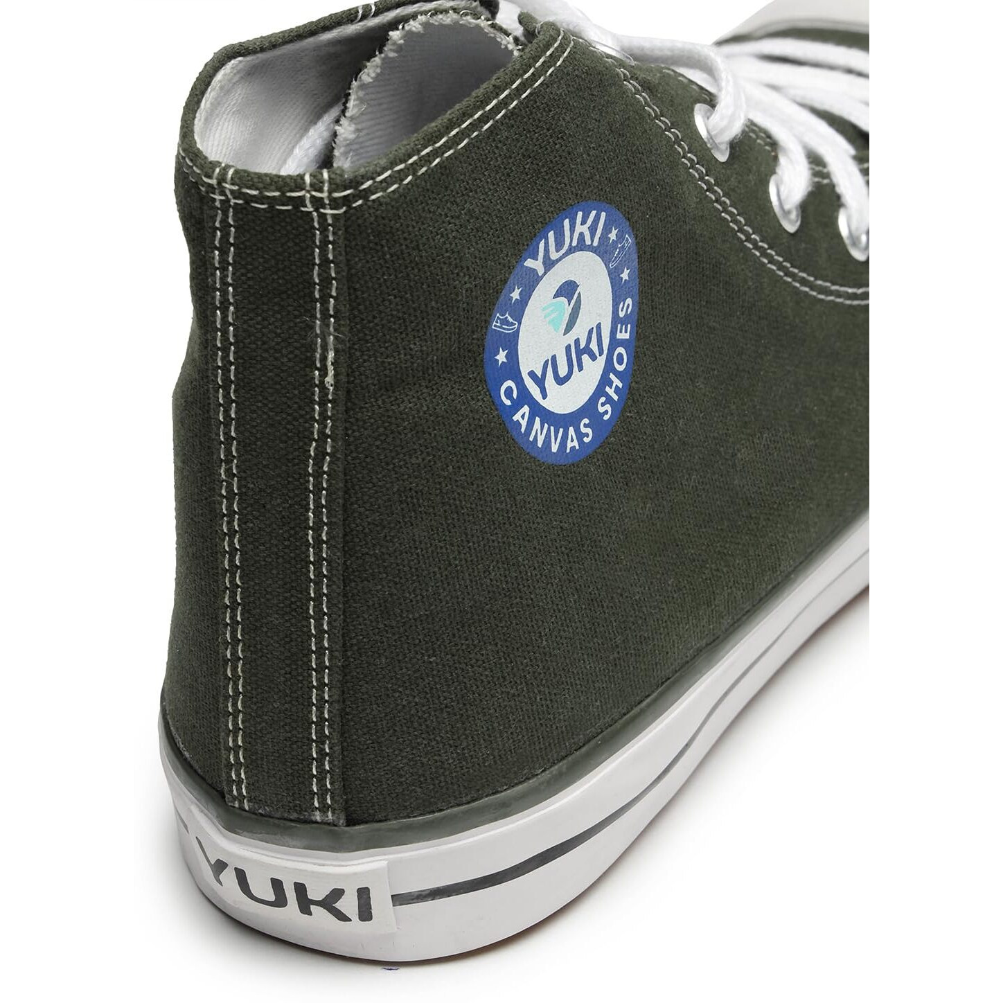 YUKI Unisex Canvas Comfortable & Lightweight Sneaker for Men's and Women's | High Top Canvas Sneakers Green