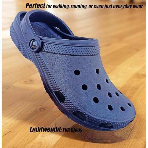Zerol Clogs for men || Waterproof Casual clogs || Sandals for Mens | Slippers || Flip Flops for men|| clog555 Navy6 UK/India (40 EU)