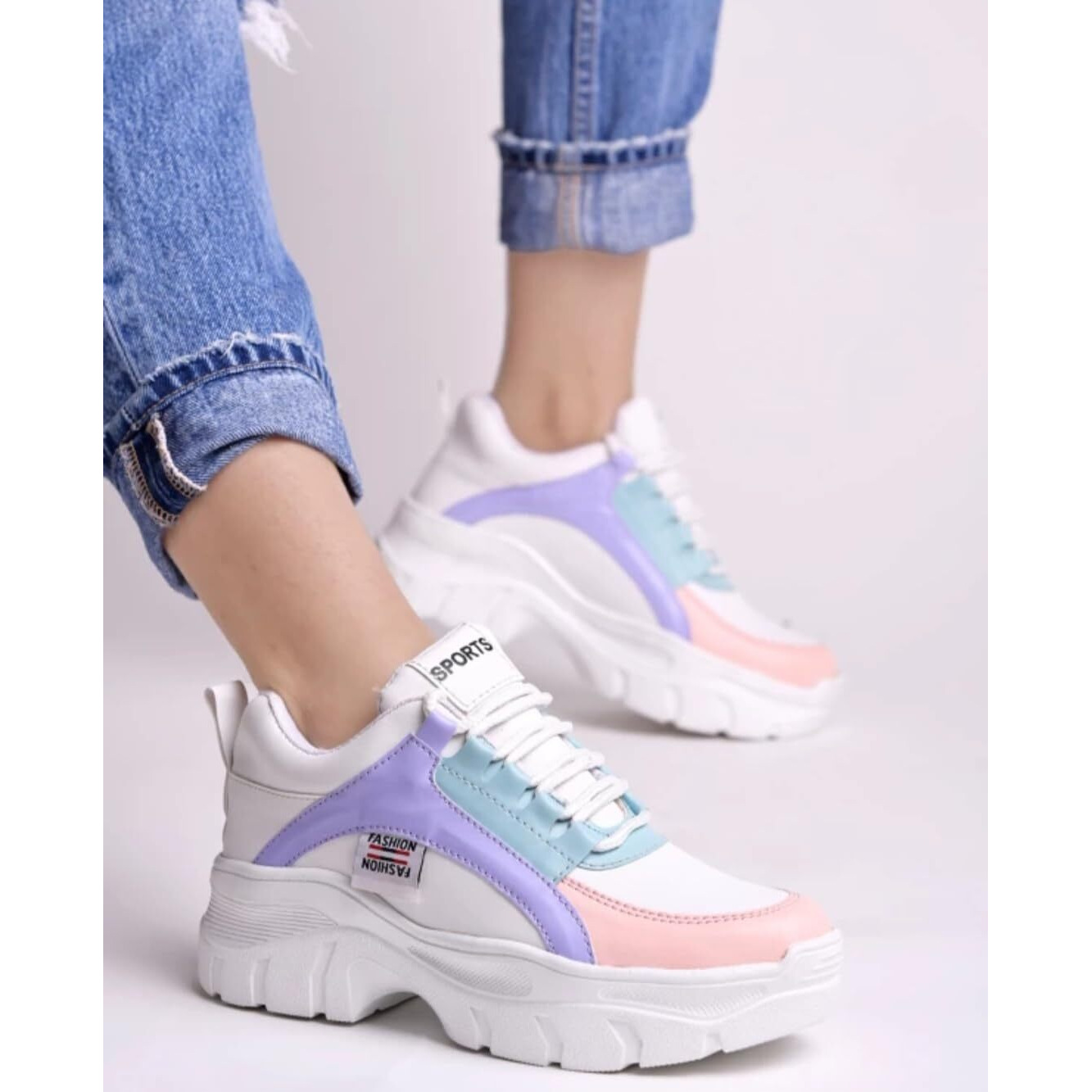 adiso Casual Sneaker Shoes for Womens/Girls (Multicolor, 4)
