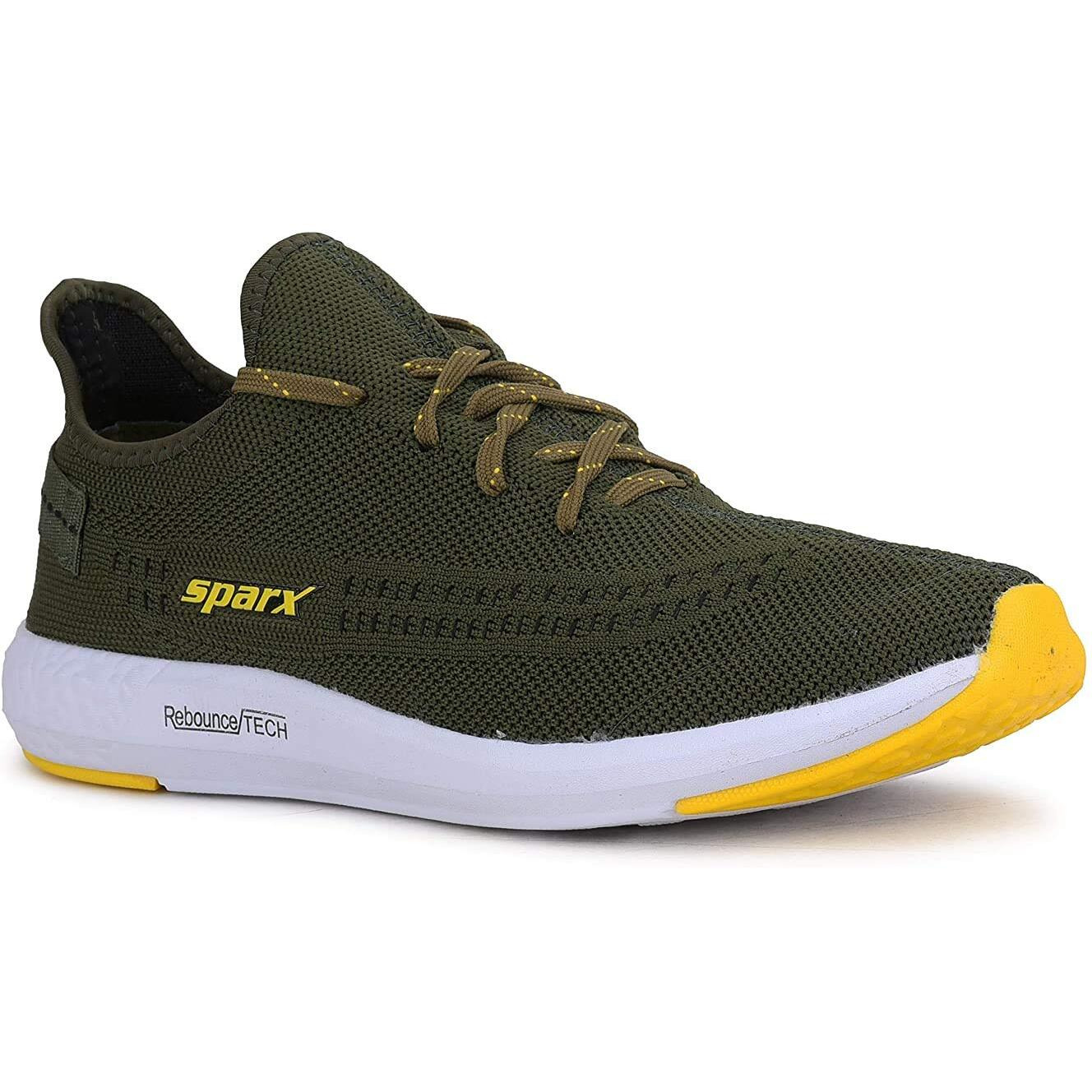 Sparx Mens Sm-482 Dark Grey Neon Green Running Shoe - 10 UK (SM482NBNOR008)