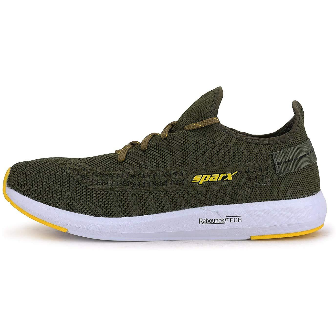Sparx Mens Sm-482 Dark Grey Neon Green Running Shoe - 10 UK (SM482NBNOR008)