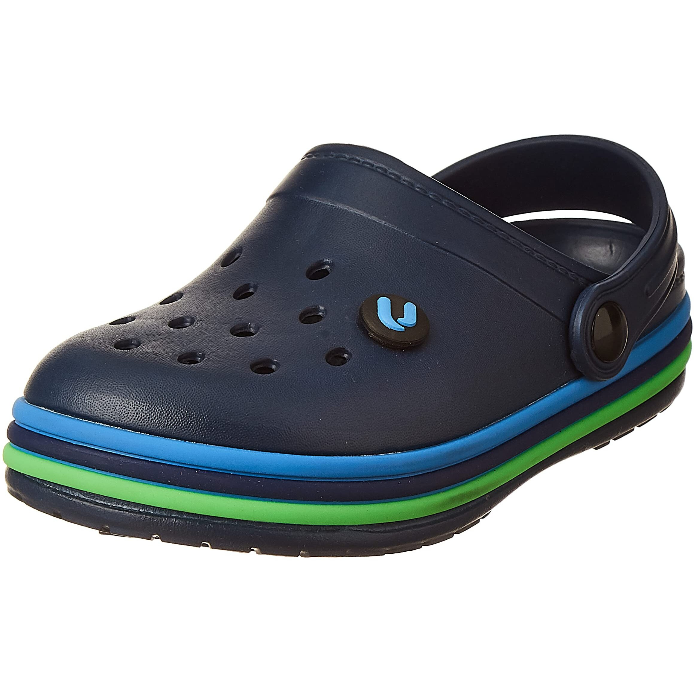 URJO unisex-child Navy Clogs-8 Kids UK (26 EU) (KIDS_SKRAINBOW)