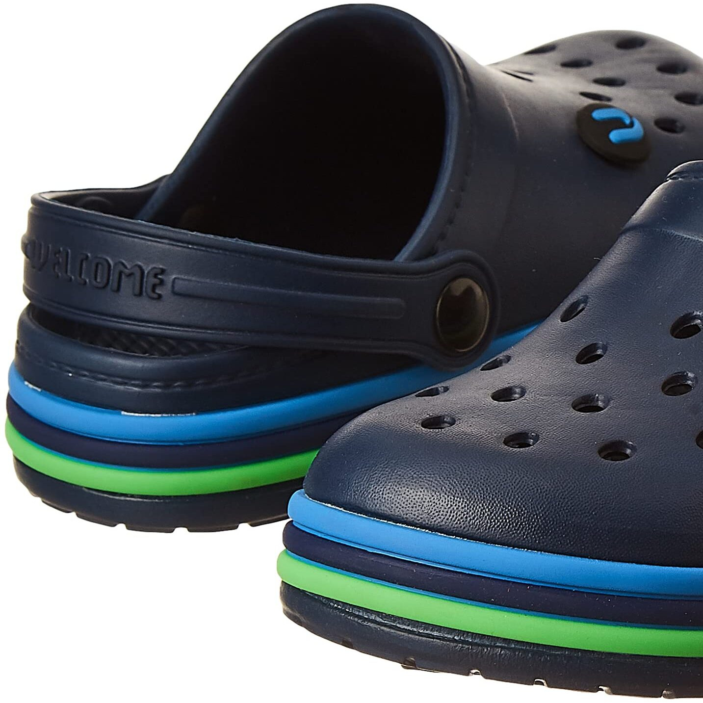 URJO unisex-child Navy Clogs-8 Kids UK (26 EU) (KIDS_SKRAINBOW)