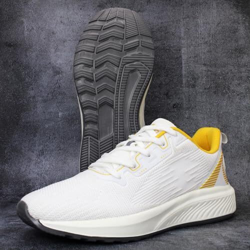 ATHCO Men's Rodeo White Running Shoes_06 UK (ATHST-44)