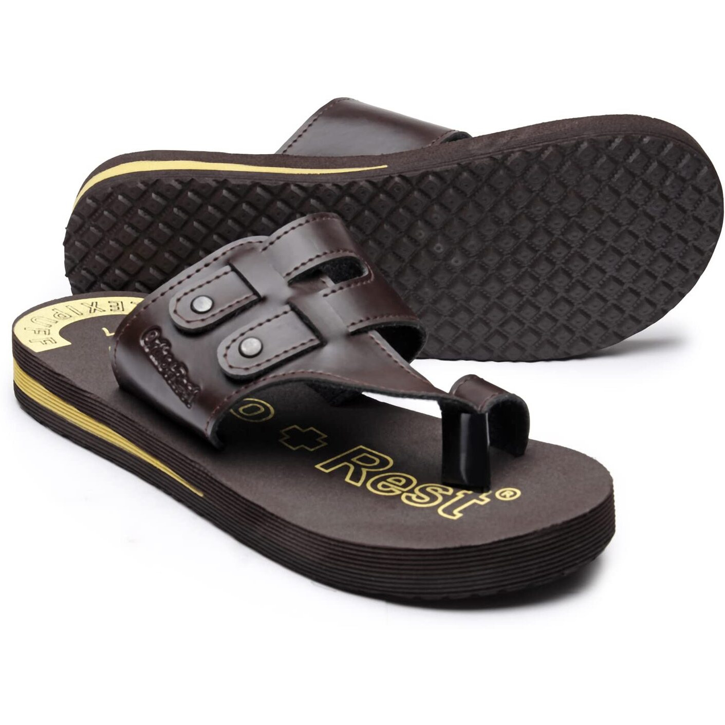 Ortho + Rest Extra Comfortable Ortho Slippers for Men Daily Use | Orthopedic Footwear |Casual Flip-Flops For Men