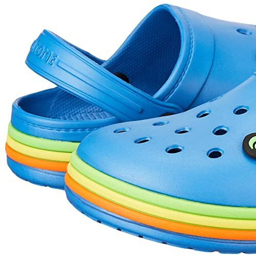 URJO Unisex-Child Speddy Blue Clogs-11 Kids UK (29 EU) (Kids_SKRAINBOW)