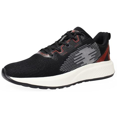 ATHCO Men's Rodeo Black Running Shoes_07 UK (ATHST-44)
