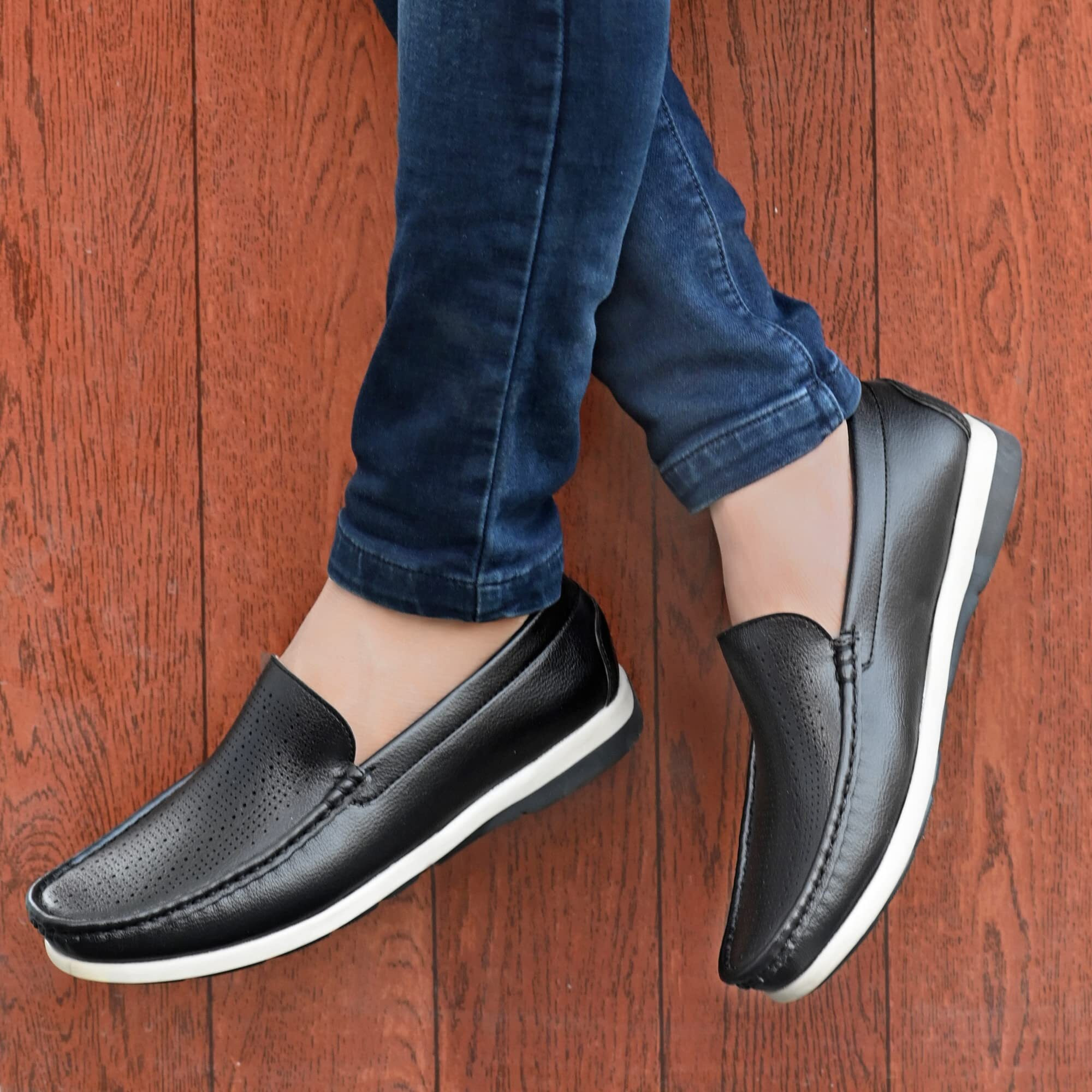 Centrino Men's 9821-1 Loafer, Black, 10 UK