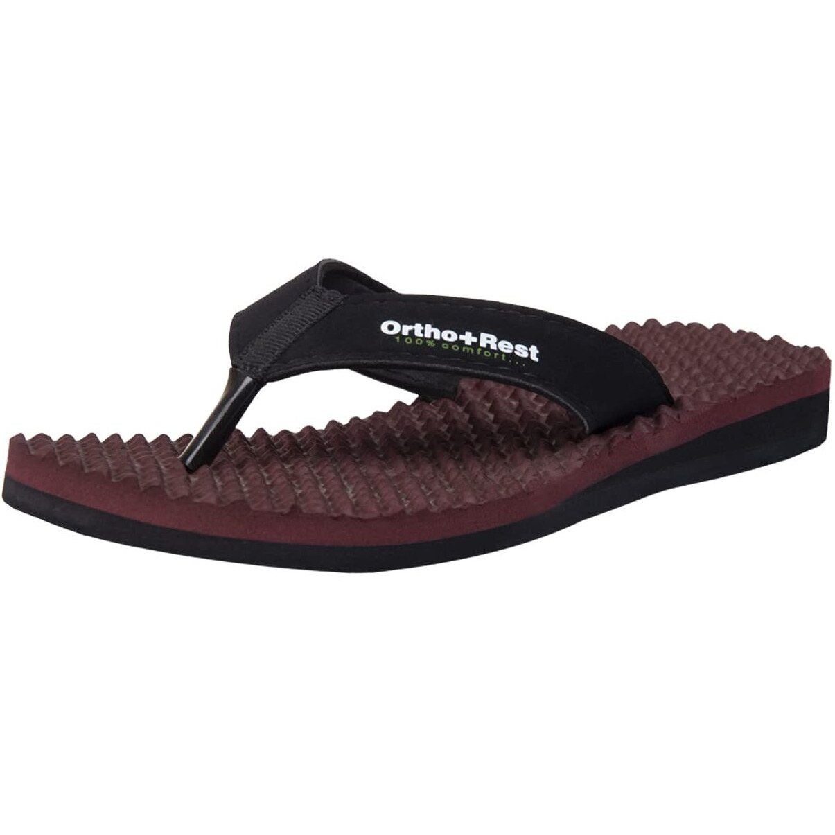 Ortho + Rest Extra Soft Comfort Ortho Slippers for Women Orthopedic Doctor Ladies Chappal Casual Flip Flops Girl Footwear For Home Daily Use (Maroon, numeric_6)