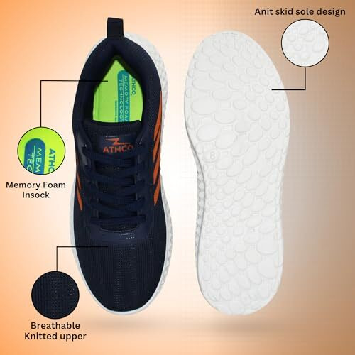 ATHCO Men's Kandy Navy Running Shoes_06 UK (ATHDIP-1)
