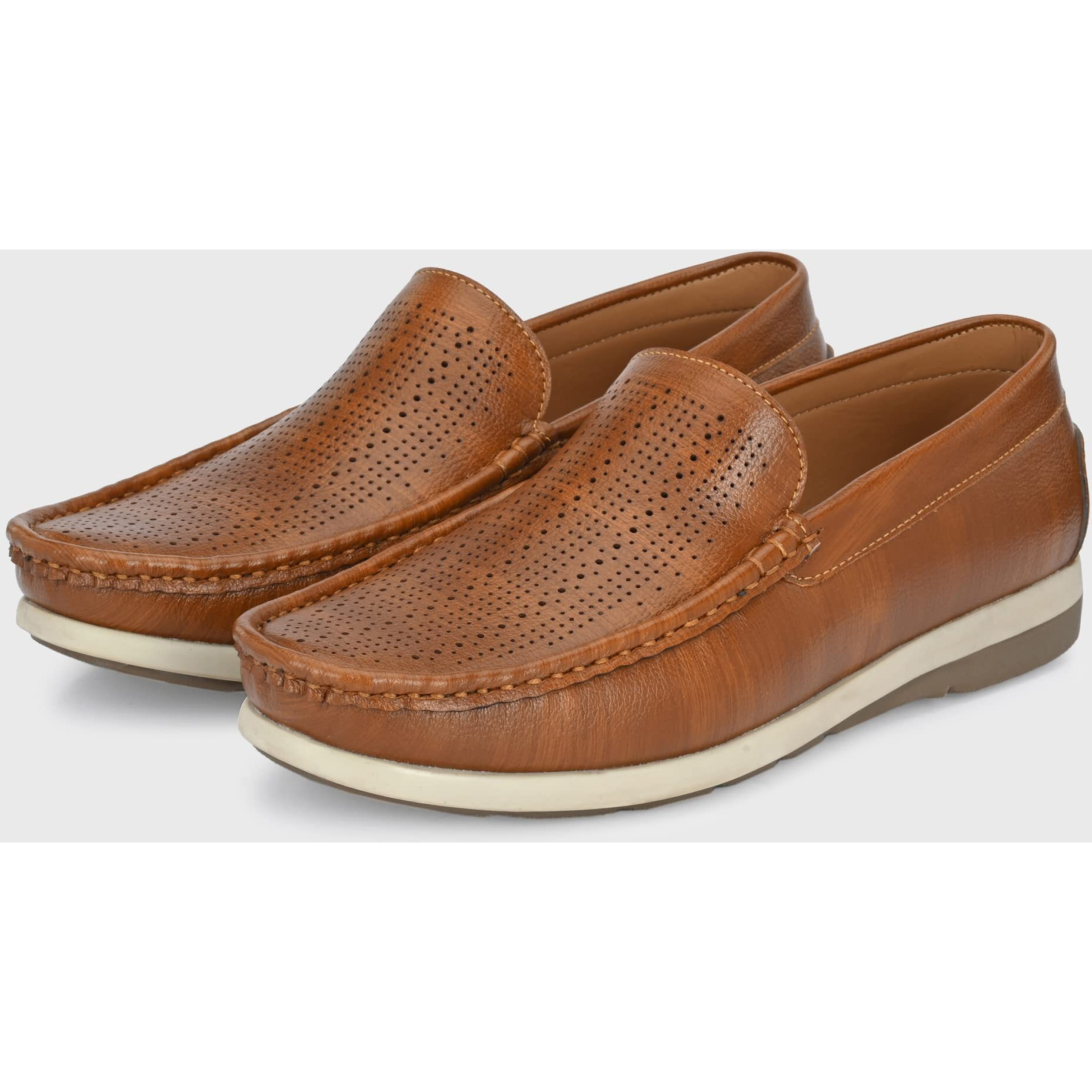 Centrino Men's 9821 Tan Loafers_8 UK (9821-3)