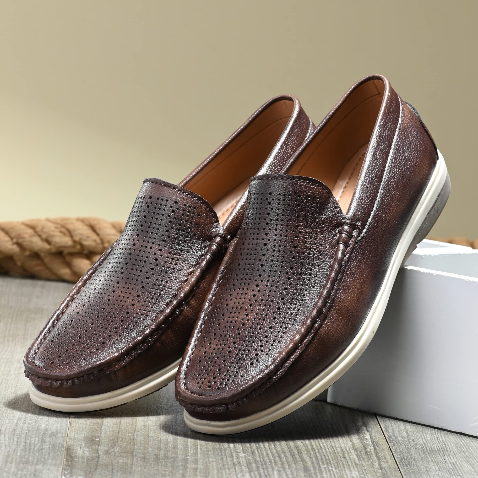 Centrino Men's 9821-2 Loafer, Brown, 10 UK
