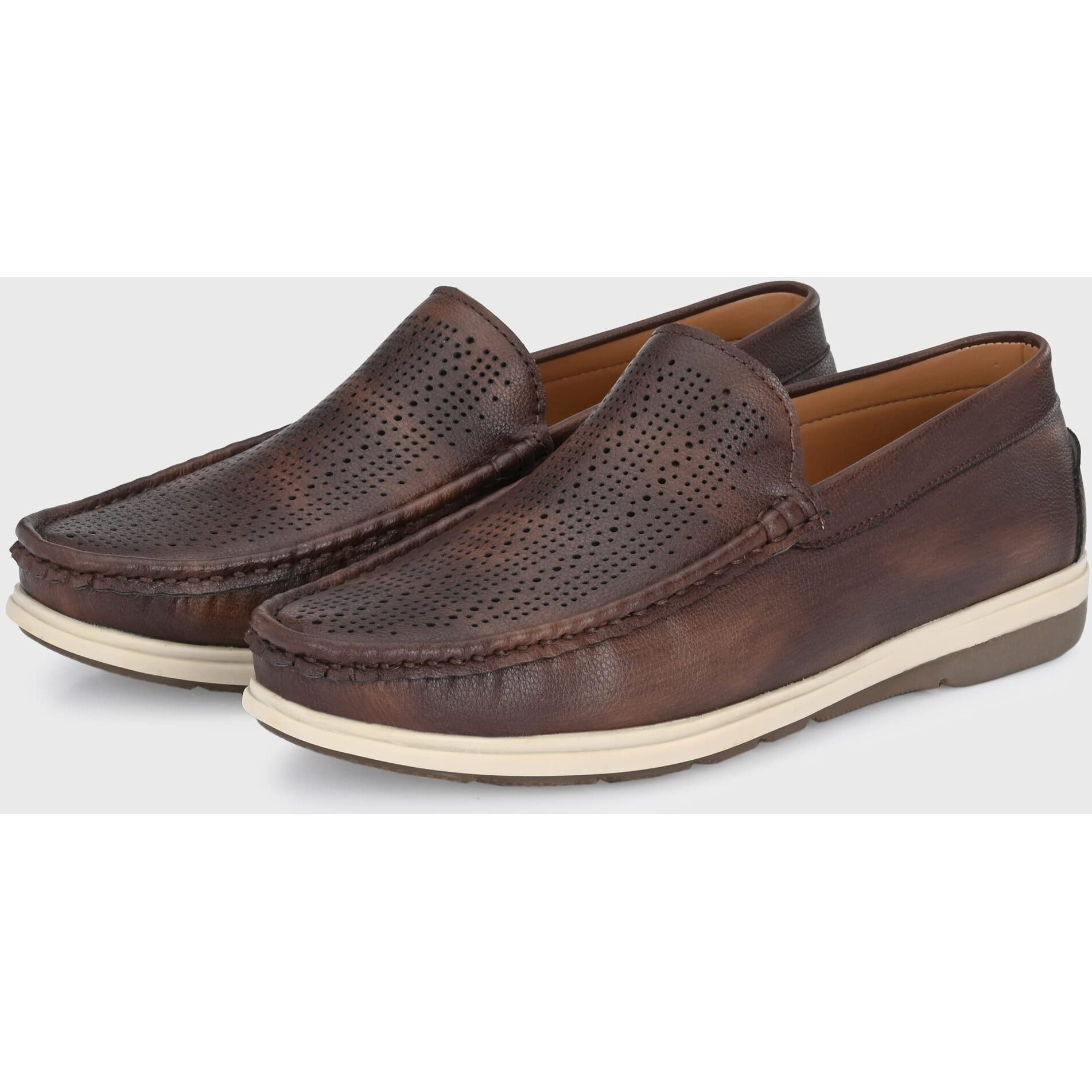 Centrino Men's 9821-2 Loafer, Brown, 10 UK