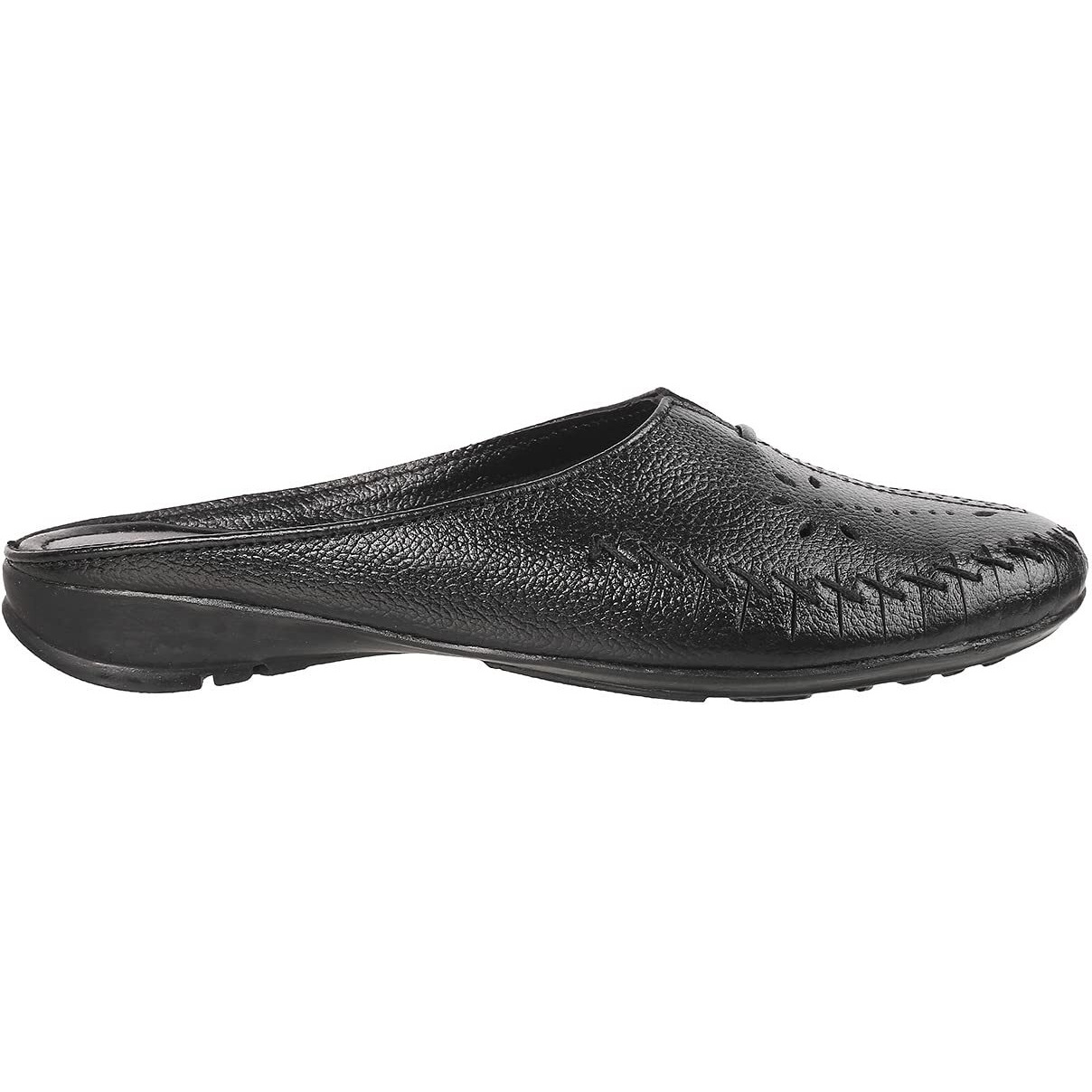 Mochi Womens Leather Black Slip Ons (Size (6 UK (39 EU))