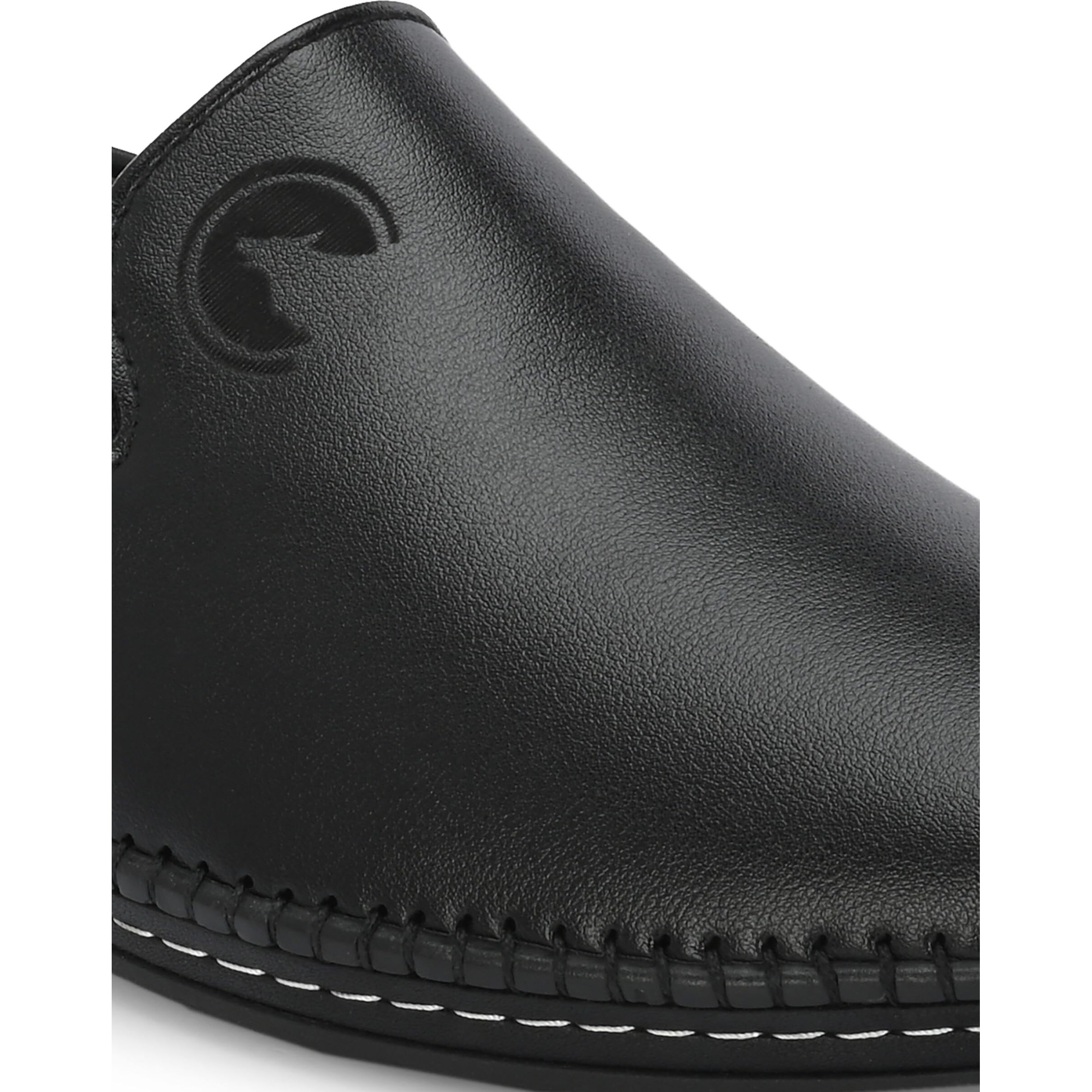 Rising Wolf Mens Boss-Grip Slip On Loafer Shoe (Black, 6)