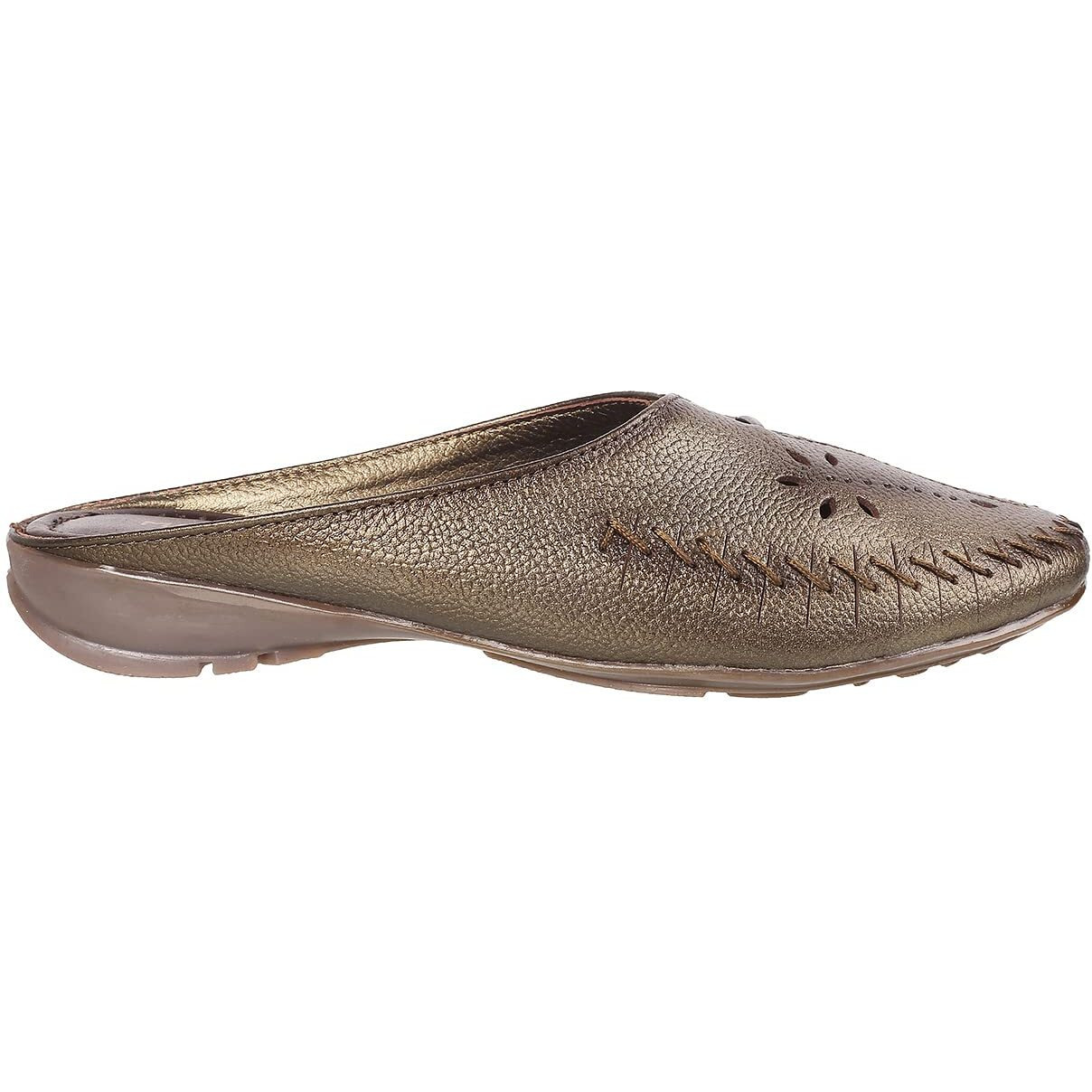 Mochi Womens Leather Bronze Slip Ons (Size (3 UK (36 EU))