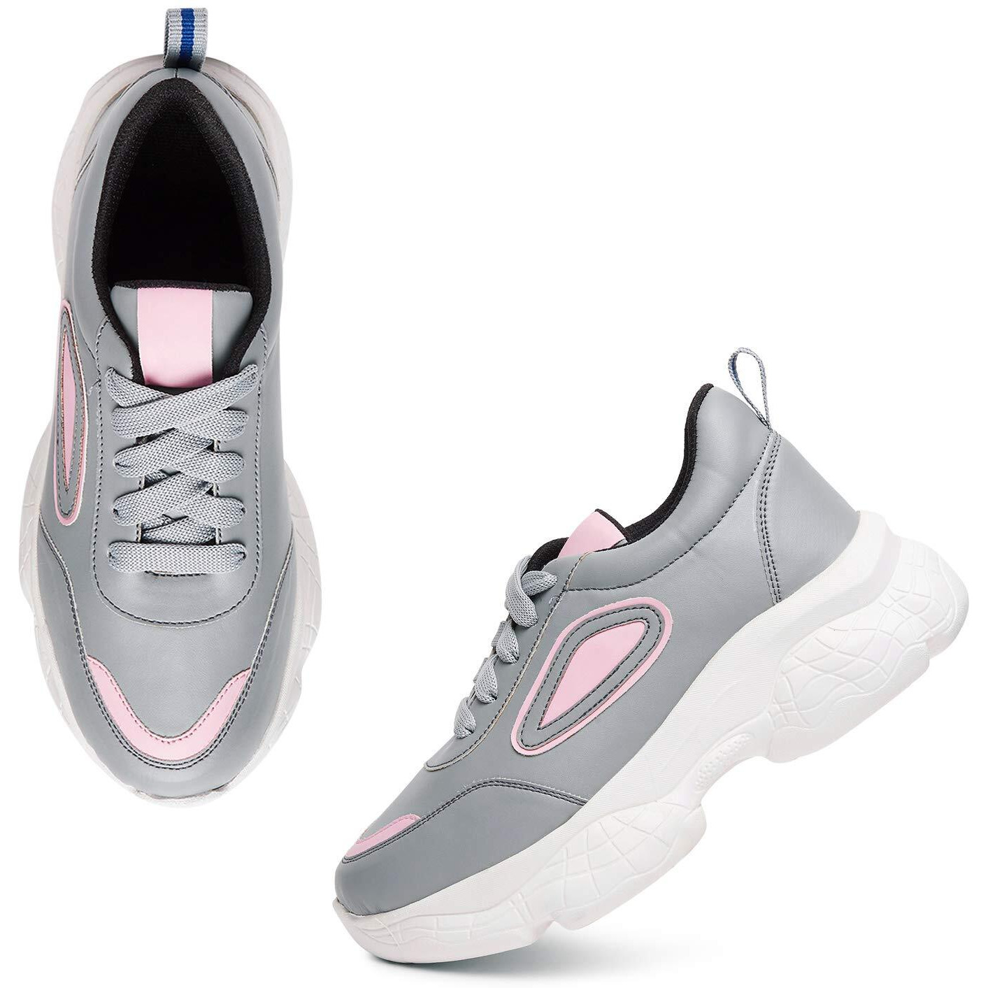 Longwalk Women and Girls Sneakers, Walking Gym Running Grey Shoes