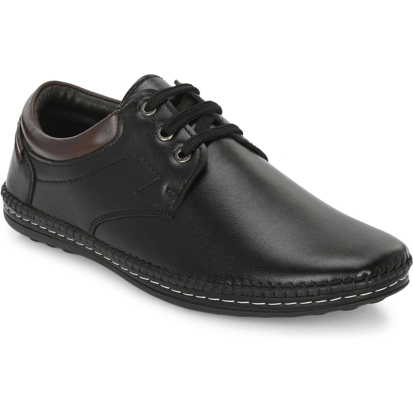 Rising Wolf Mens Boss-Grip Lace up Uniform Dress Shoe Black 10