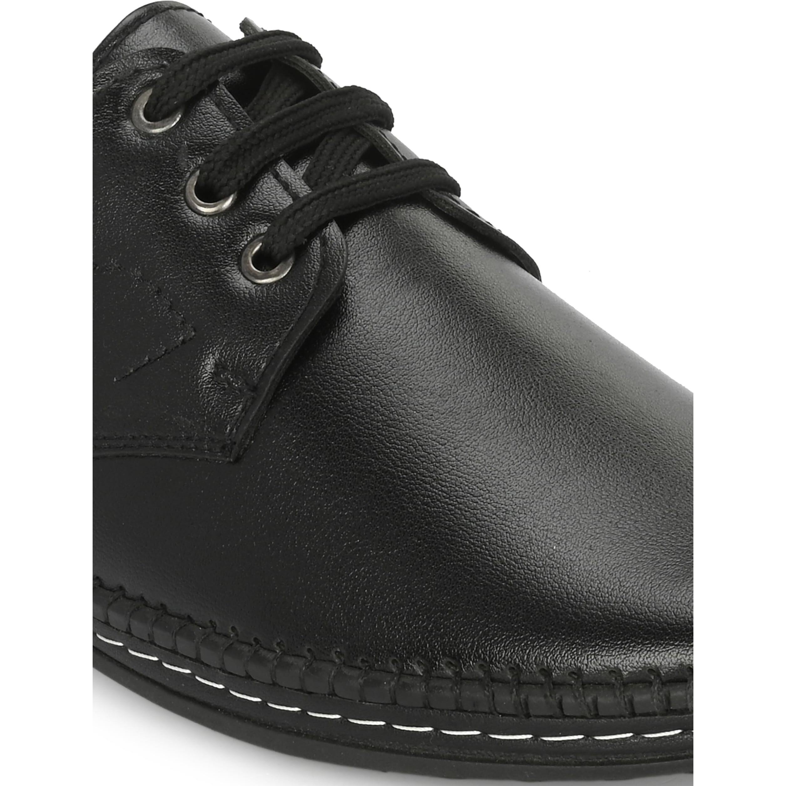 Rising Wolf Mens Boss-Grip Lace up Uniform Dress Shoe Black 10