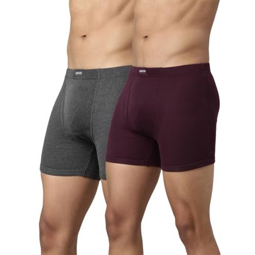 Levis 010 Comfort Boxer Brief for Men with Contoured Double Pouch, Tag Free Comfort & Smartskin Technology (Pack of 2)