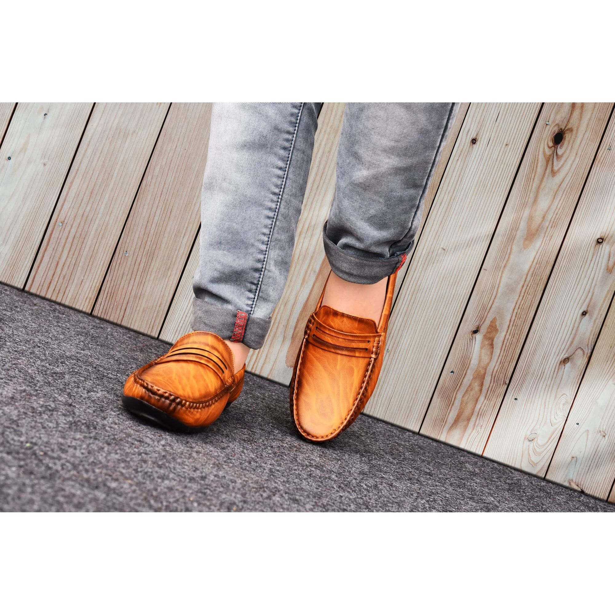 Karaddi Loafer for Mens Shoes Tan Brown Black Shoe for Men Casual