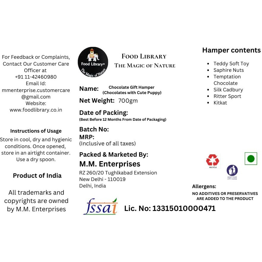 Food Library The Magic Of Nature Holi Gift Hamper | Gift Box | Festival Celebration Gift (Gift 5)