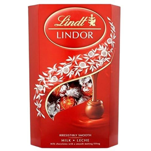 Lindt Lindor Milk Chocolates Box 137G Gift - Pack Of 2 Get Two Trio Assorted 37.5 G Free Special Gifts For Holi - 1000 Gm