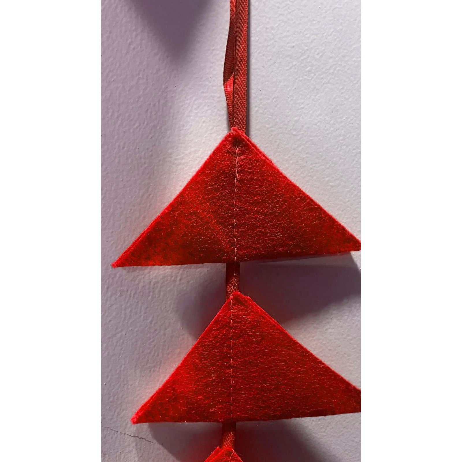 Abhaas Decorative Triangle Felt Fabric Garlands Handmade 4ft. Hanging Toran Indian for Mehndi, Haldi, Wedding, Party Dcor/Backdrops, Holi, Color Theme Party, Festivals