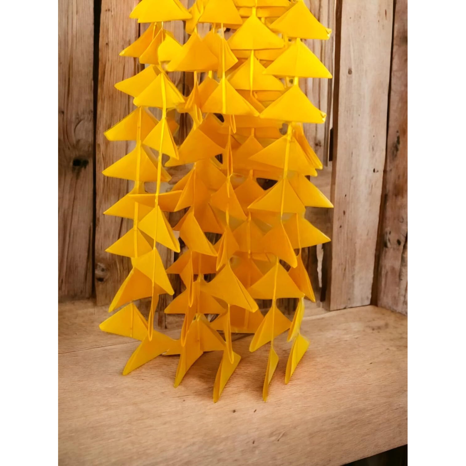 Abhaas Decorative Triangle Felt Fabric Garlands Handmade 4ft. Hanging Toran Indian for Mehndi, Haldi/Wedding, Party Dcor/Backdrops, Color Theme Party,Holi Festivals