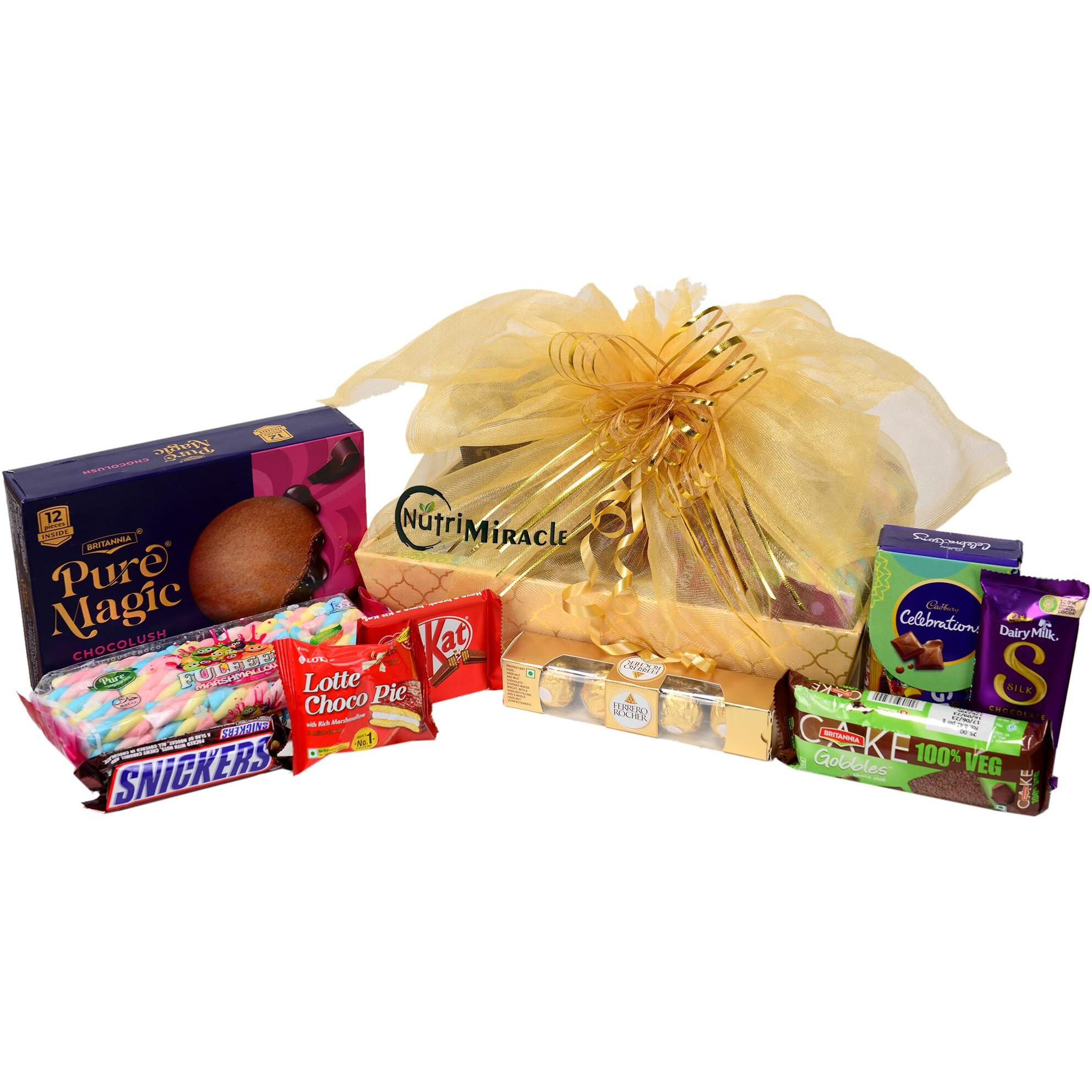 NUTRI MIRACLE Chocolate Gift Hamper - Perfect for Diwali, Birthdays, Holi, Rakhi, New Year, Christmas, and Anniversaries
