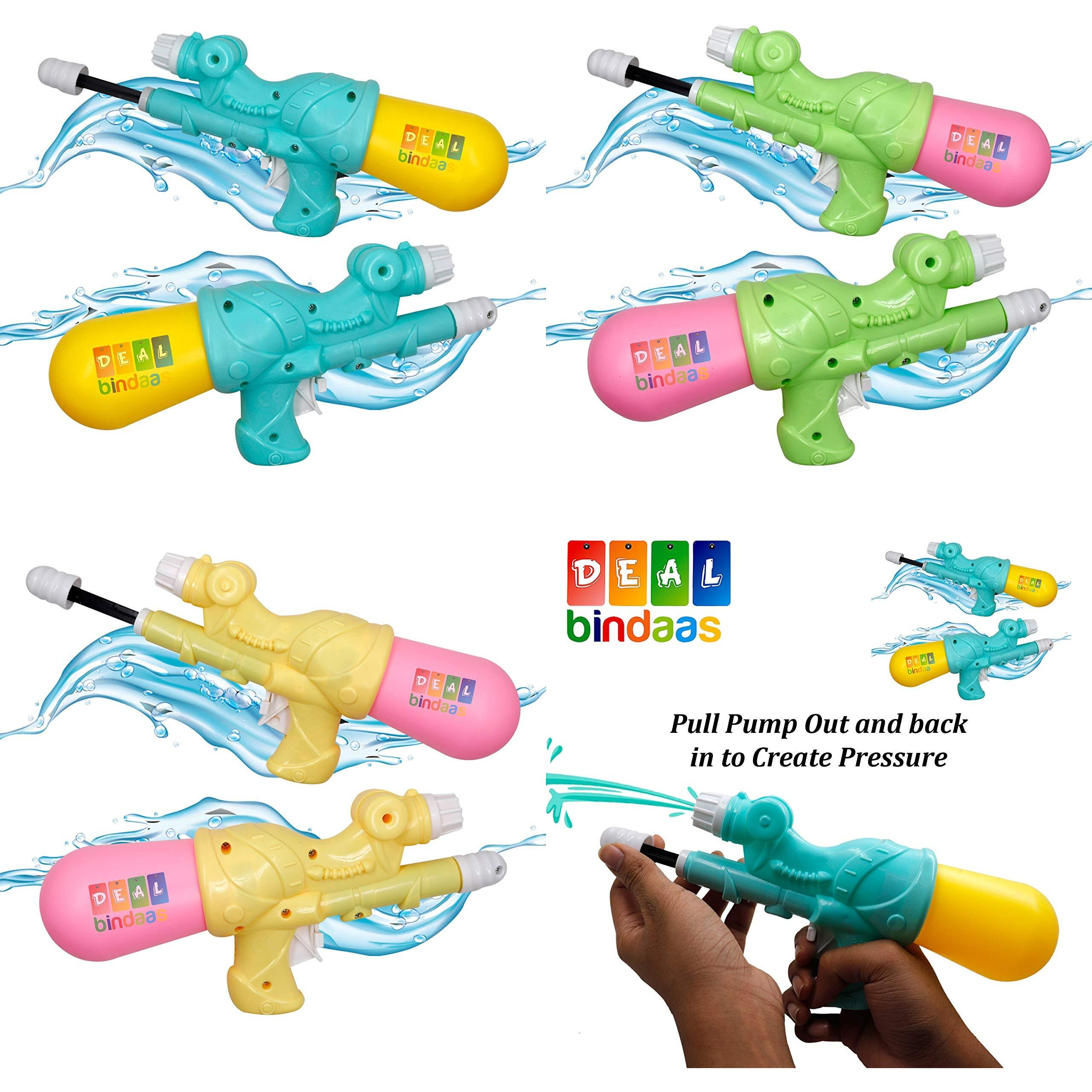 Holi Water Gun Pichkari Toy | High-Pressure Pichkari | Non-Toxic Plastic Toy | Holi Pichkari for Kids with Holi Gulal Herbal 250Gms | Pichkaaree | 3-6 Yrs