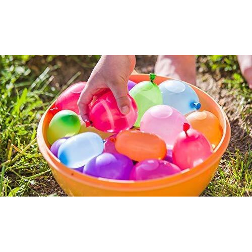 PARTISH Holi Water Magic Balloons l Set of 3 Bunch l 111 baloons l Multicolour l Quick Fill and Auto Tie in 60 Seconds with Universal Tap Adaptor l Water balloons