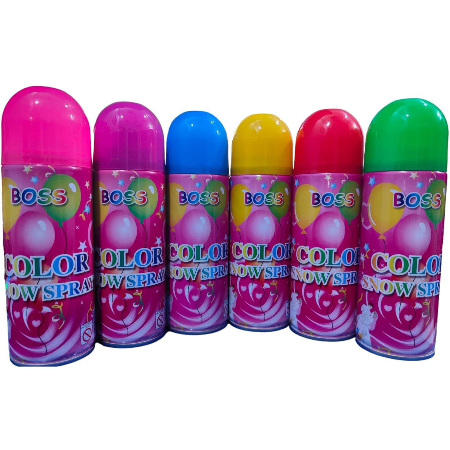 Partish Holi Spray l Holi Colour Spray Bottles 45ml (Pack Of 6, 6)