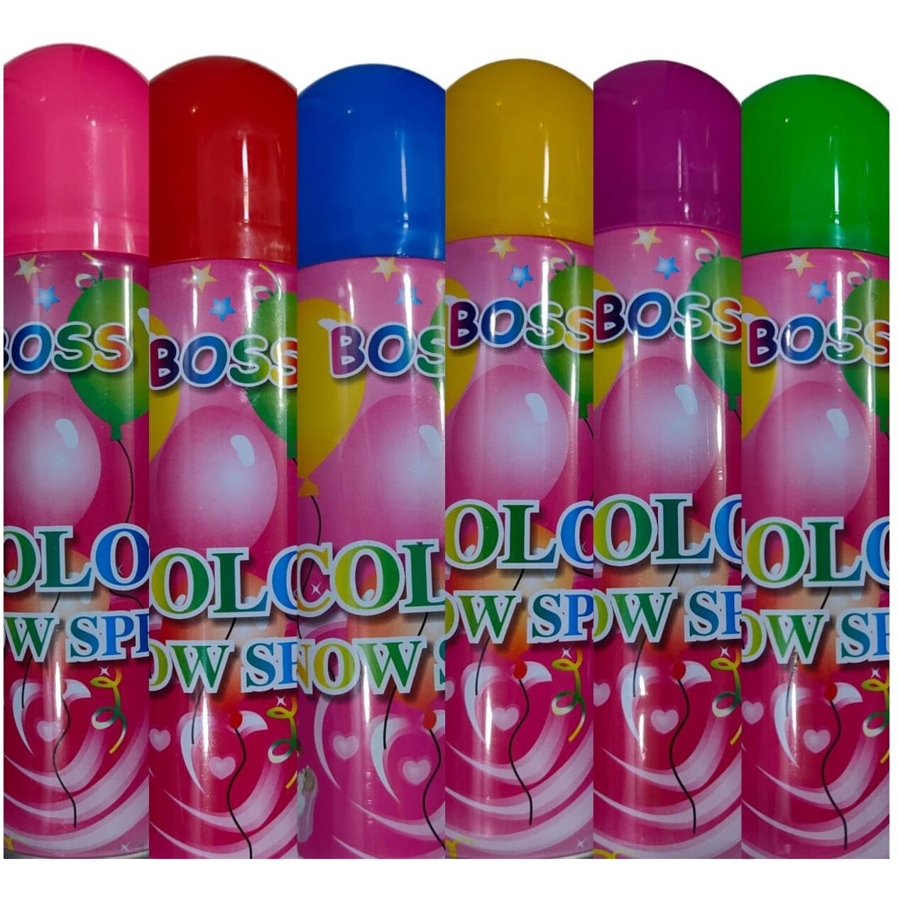 Partish Holi Spray l Holi Colour Spray Bottles 45ml (Pack Of 6, 6)