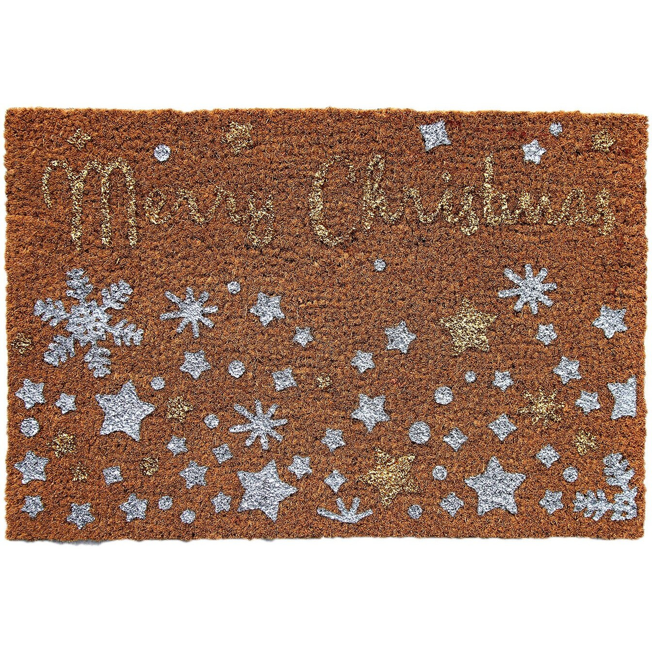 Onlymat Holiday Coir Doormat with Non-Slip PVC Backing for Gateway, Entryway, Outdoor, Indoor, Patio - Durable and Large, Weatherproof Multicolored,Holi Theme Door Mat -(75 x 45cm)